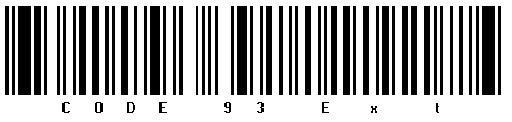Code 93 Extended Code 93 Extended