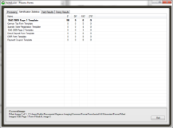 A typical Identification Statistics results page