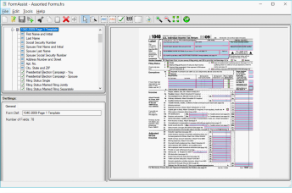 FormAssist with a selected form, its defined fields, and properties displayed