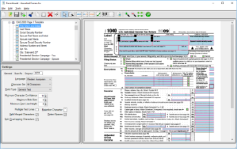 FormAssist window with OCR tab open and an OCR field highlighted
