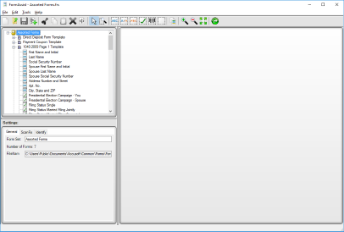 FormAssist with a form set selected in the Tree View and its properties displayed in the Properties View