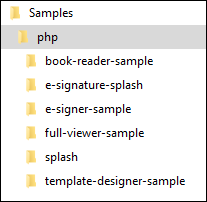 How to Configure the PHP Sample image.