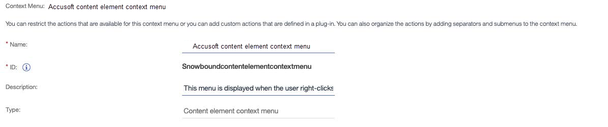 Custom Content Element Context Menu Step